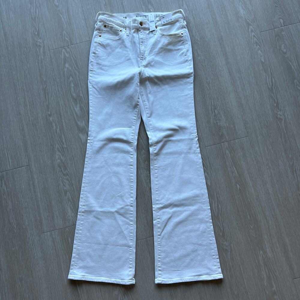 J Crew Bootcut Jeans Womens 28 White